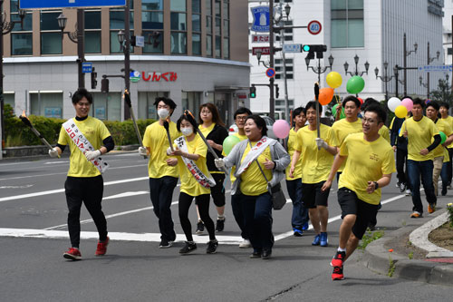 核兵器廃絶 脱原発訴え 釧路で平和の火リレー(2019-07-28)
