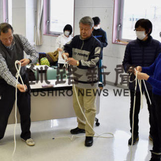 コア大空でロープの結び方講習会(2020-02-28)