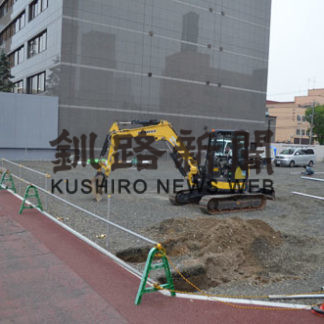 旧道銀ビル跡地　24時間パーキングに(2019-07-25)