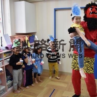 キッズランドで豆まき会(2020-02-11)