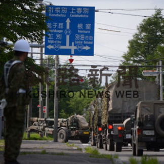 陸自１４５台公道走行(2019-07-11)