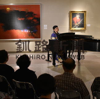 榮松氏の大作背景に　ピアノで「和」を表現(2019-06-05)