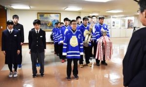 景雲中アイホ全国制覇を市長に報告(2020-02-01)