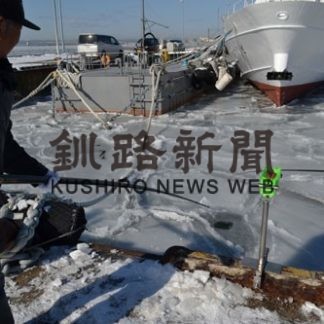 厳寒続き凍る釧路(2020-02-08)