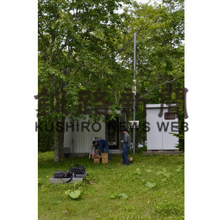 巨大地震 千島海溝ひずみ調査　厚岸に陸上基準点設置(2019-06-12)