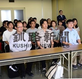 沿岸地域社会調査のため来根　東京海洋大生　(2019-07-30)