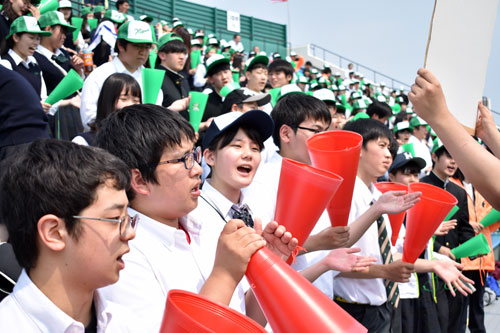 釧路連合 5校生徒応援 高校野球北大会釧根支部予選(2019-06-29)