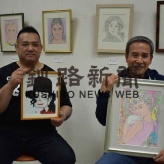 似顔絵作家半田・伊藤二人展(2019-05-21)