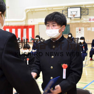 釧路の小学校で卒業式(2020-03-20)