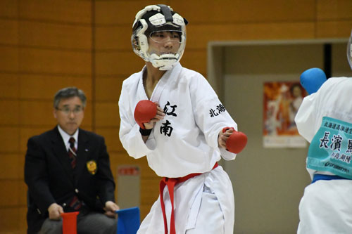 高体連空手 団体組手は釧湖陵男女V(2019-05-21)_2