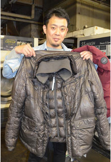 おしゃれ着のダウンジャケット、クリーニングできれいに(2020-03-27)