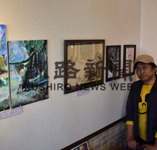 カフェＨＯＢＯで佐藤さん初絵画展(2020-03-15)