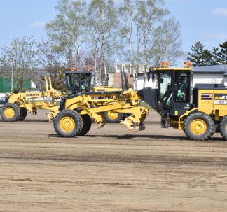 グラウンド整備　町土木建設業協会(2019-05-28)