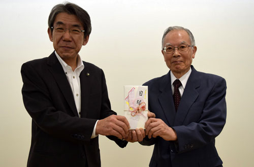 「防災事業に充てて」市友会12万円寄付 (2019-05-31)