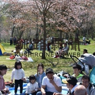 飲食や催し楽しむ　釧路町桜まつり(2019-05-20)