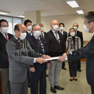 経営や雇用を守って　自政ク迅速対応求め市に要望(2020-04-22)