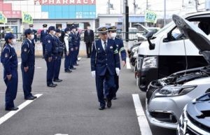 春の全国交通安全運動、２町で出動式(2020-04-08)①