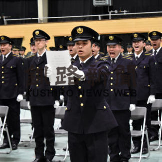 釧路駐屯地で入隊式(2020-04-07)