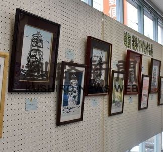 越前さんが帆船切り絵作品展(2020-04-12)