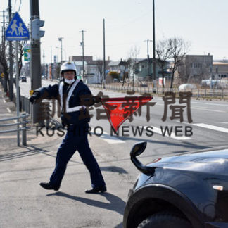 春の全国交通安全運動で速度取り締まり(2020-04-16)