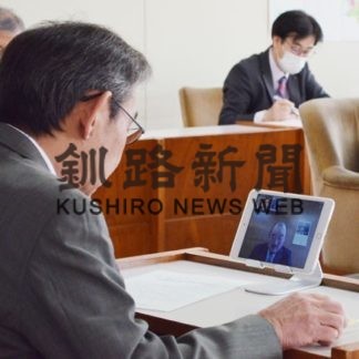 釧商、蝦名市長にコロナ終息見据えた経済対策要望(2020-05-17)