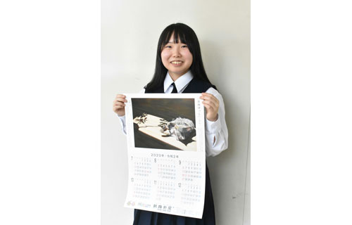 高校生高橋さん油絵、釧新カレンダーに(2020-06-14)