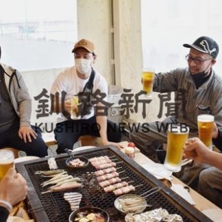 ＭＯＯ屋外テントで岸壁炉端オープン(2020-06-13)