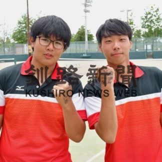 ソフトテニス会長杯　高校の部、釧明輝が男子団体初Ｖ(2020-07-14)_2