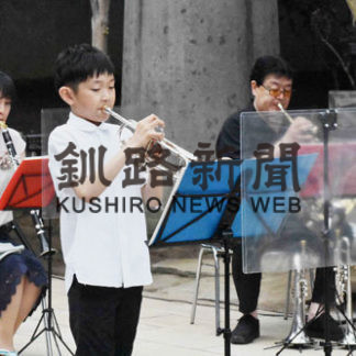 アンサンブルの音色響く、ＥＧＧでミニコンサート(2020-07-15)