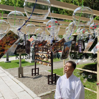 根室金刀比羅神社に「風鈴小道」(2020-07-04)