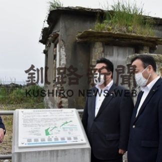 文化財登録の後押しに佐藤衆院議員が来根(2020-07-30)