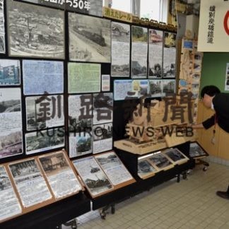 雄別炭鉱閉山５０年　写真で振り返る　布伏内郵便局で(2020-07-16)