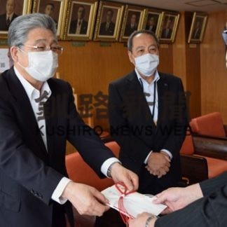 清掃用洗剤など釧路市に寄贈　(2020-08-03)