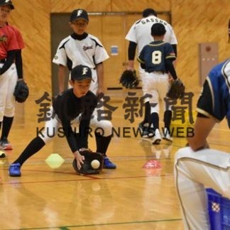 元プロ選手、小学生に野球指導(2020-08-16)