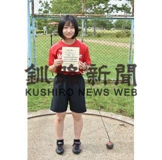 明輝・佐澤、女子ハンマー投げ釧根高校新(2020-08-18)