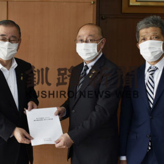 新庁舎 議会新たな姿へ　市議会が要望書提出(2020-09-24)