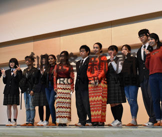 岩谷学園の学生が来町(2020-09-18)