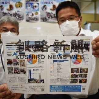 白糠高生の「海洋ごみ調査」　雑誌に掲載(2020-09-22)