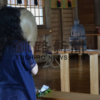 「円空仏」公開病気平癒　厳島神社で健康祈願祭(2020-09-10)