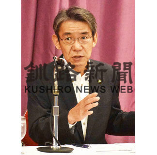 中心市街地を活性化　蝦名氏が市長選公約発表(2020-10-01)