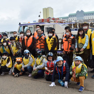 スカウトと指導者、夕日サンセットクルージング体験(2020-10-08)