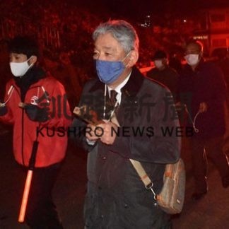 城山で火の用心　火災相次ぎ夜の見回り活動(2020-11-01)