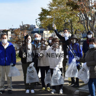 マンション「デュオヒルズ釧路」の住民　北大通周辺清掃(2020-10-27)