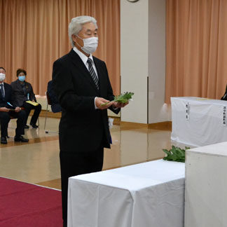 平和への思いを新たに　厚岸、浜中で戦没者追悼式_1(2020-10-09)