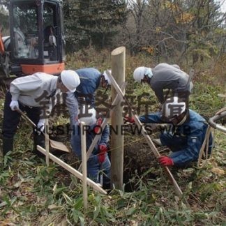 管理ゲートを設置　根室フットパス、厚床パス_1(2020-11-12)