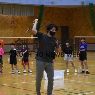 元五輪選手がバド教室(2020-11-23)