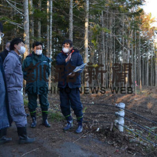 尾幌糸魚沢道路、進捗は　厚岸で見学会(2020-11-05)