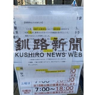 中央郵便局社員１人感染(2020-12-01)