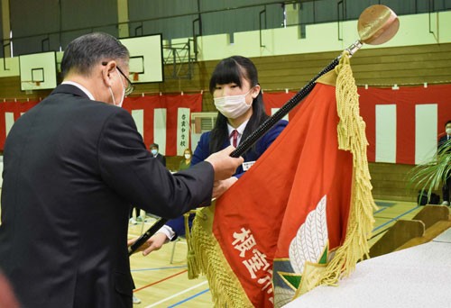 啓雲中で閉校記念式典(2020-11-29)