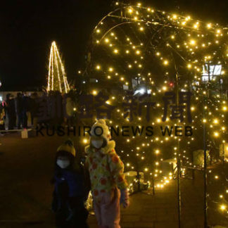 プロムナードにイルミ輝く　ＬＥＤ１万戸「新名所に」(2020-12-21)